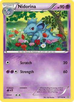 Nidorina - pokemon TCG Card