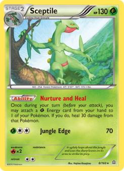 Sceptile - pokemon TCG Card