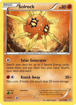 Solrock - pokemon TCG Card