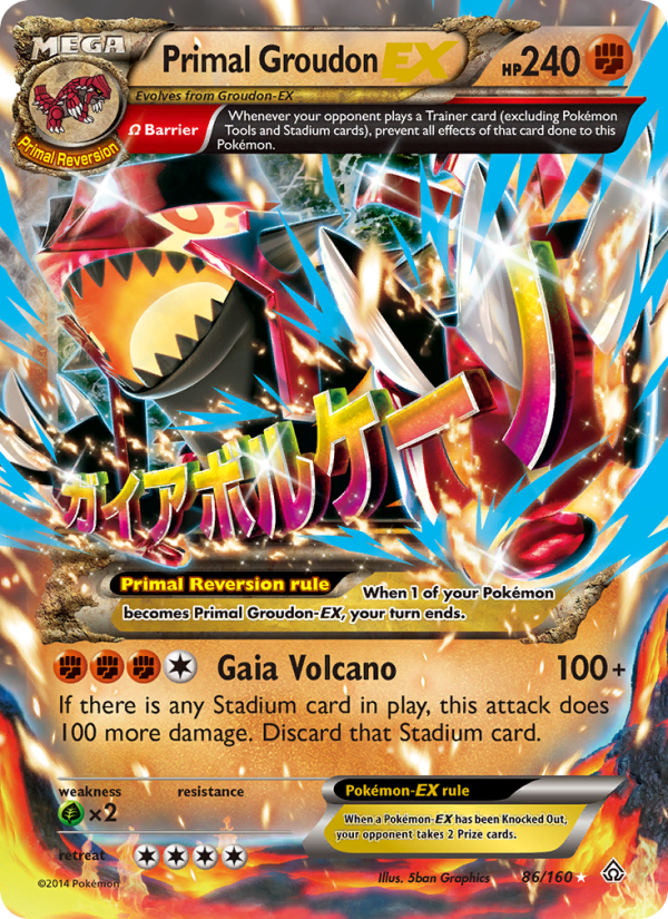 Primal Groudon EX - Pokémon TCG Card