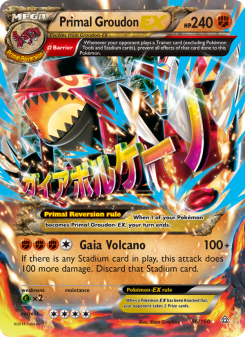 Primal Groudon EX - pokemon TCG Card