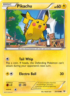 Pikachu - pokemon TCG Card