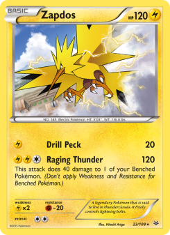Zapdos - pokemon TCG Card