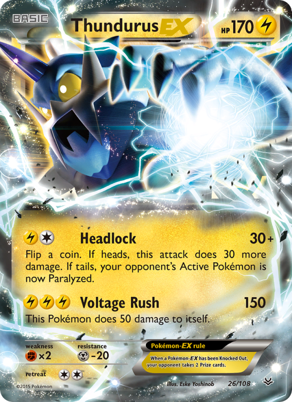 Thundurus EX - Pokémon TCG Card