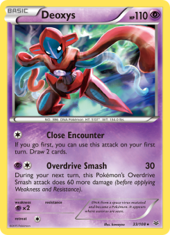 Deoxys - pokemon TCG Card