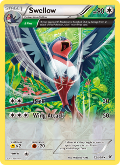 Swellow - pokemon TCG Card