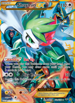 Shaymin EX - pokemon TCG Card
