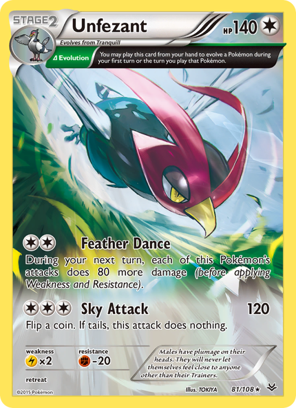 Unfezant - Pokémon TCG Card