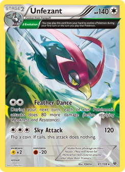 Unfezant - pokemon TCG Card