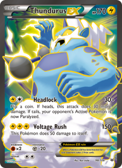 Thundurus EX - pokemon TCG Card
