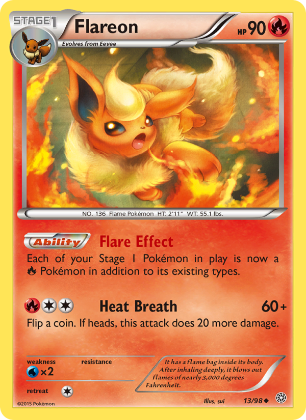 Flareon - Pokémon TCG Card