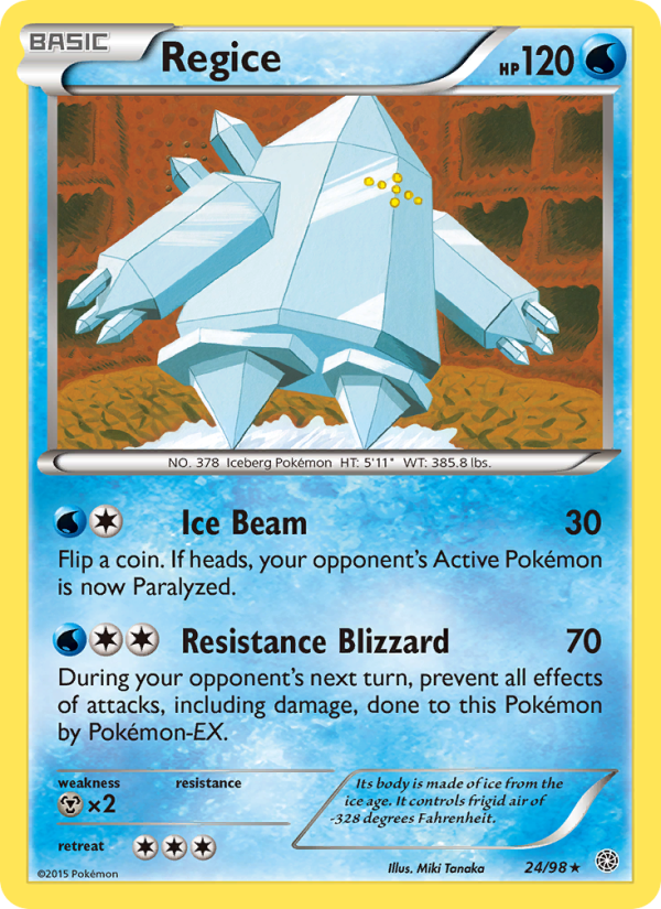 Regice - Pokémon TCG Card