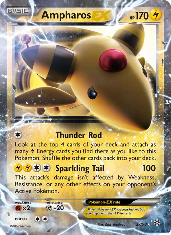 Ampharos EX - Pokémon TCG Card