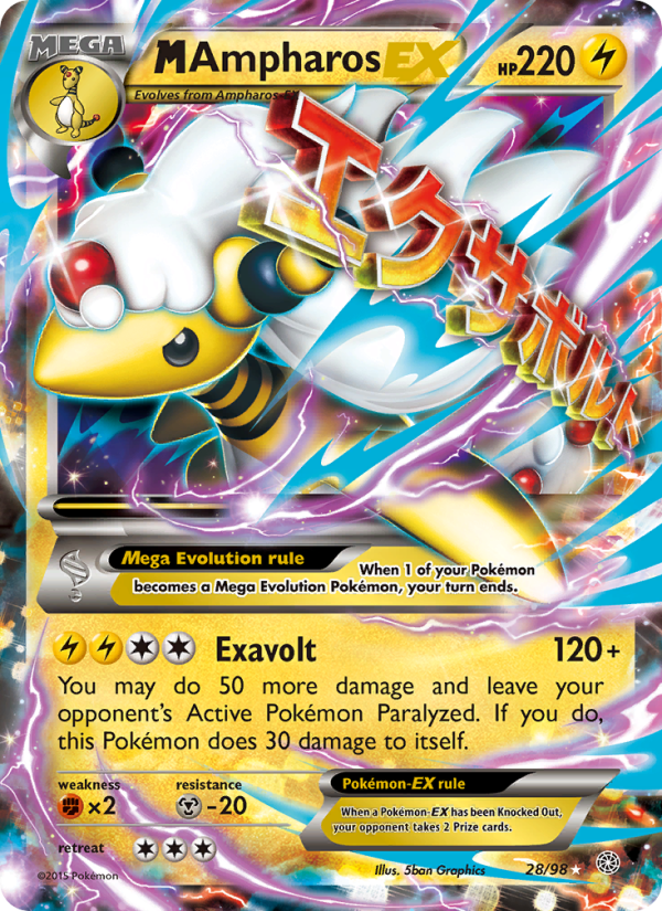 M Ampharos EX - Pokémon TCG Card
