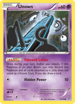 Unown - pokemon TCG Card