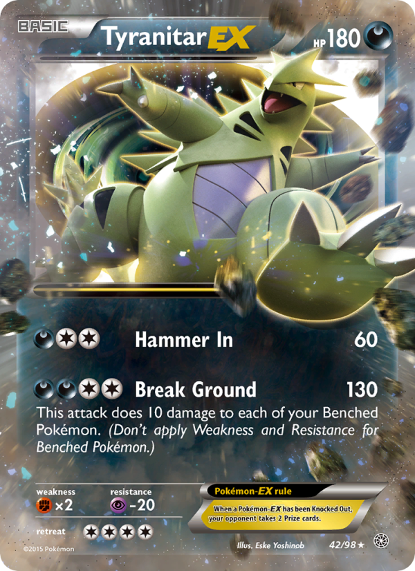 Tyranitar EX - Pokémon TCG Card