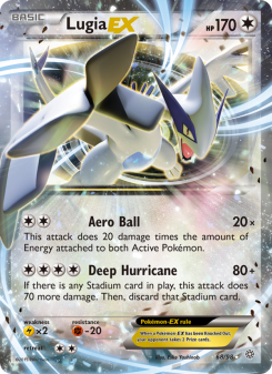 Lugia EX - pokemon TCG Card
