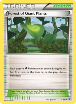Forest of Giant Plants - pokemon TCG Card