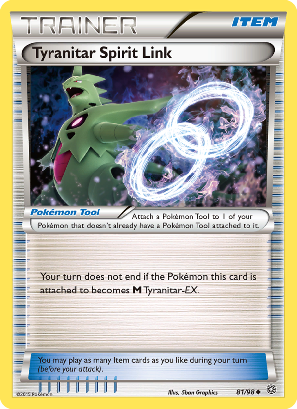 Tyranitar Spirit Link - Pokémon TCG Card