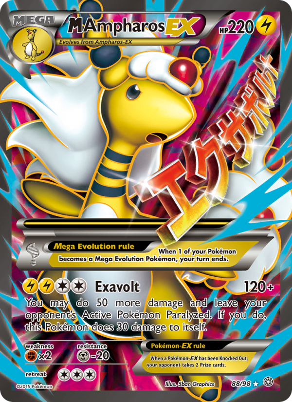 M Ampharos EX - Pokémon TCG Card