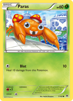 Paras - pokemon TCG Card