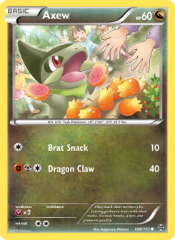 Axew - pokemon TCG Card