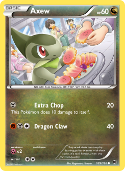 Axew - pokemon TCG Card