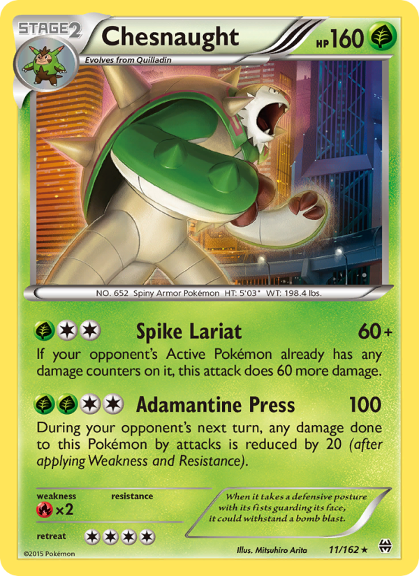 Chesnaught - Pokémon TCG Card