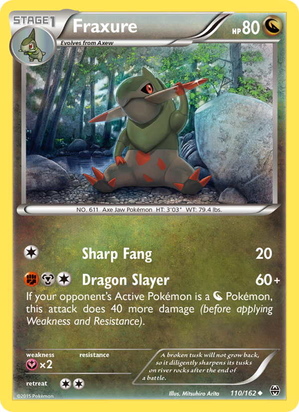 Fraxure - Pokémon TCG Card