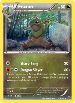Fraxure - pokemon TCG Card