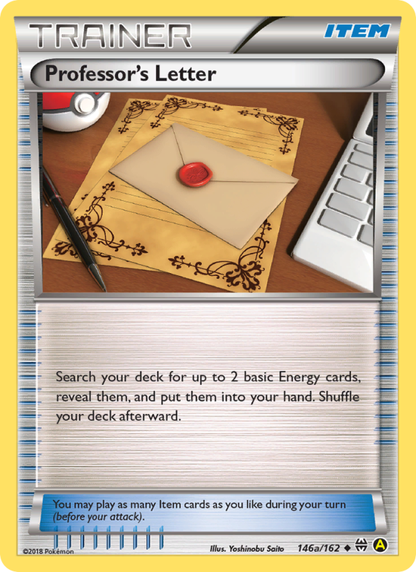 Professor's Letter - Pokémon TCG Card