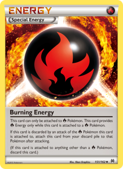Burning Energy - pokemon TCG Card
