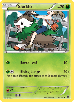 Skiddo - pokemon TCG Card