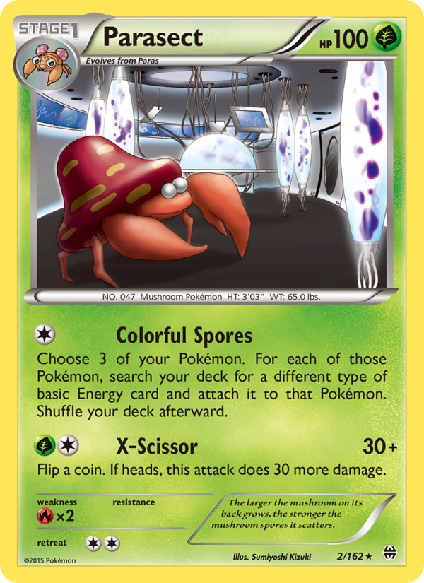 Parasect - Pokémon TCG Card