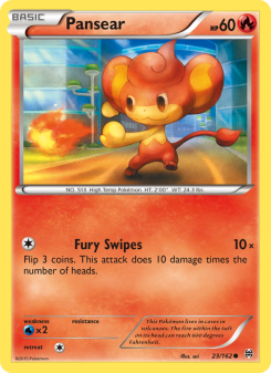 Pansear - pokemon TCG Card