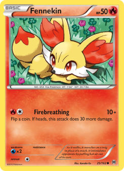 Fennekin - pokemon TCG Card