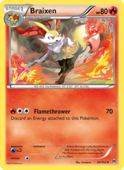 Braixen - pokemon TCG Card