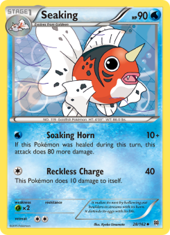 Seaking - pokemon TCG Card