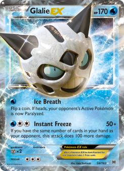 Glalie EX - pokemon TCG Card