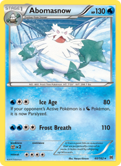 Abomasnow - pokemon TCG Card