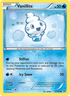 Vanillite - pokemon TCG Card