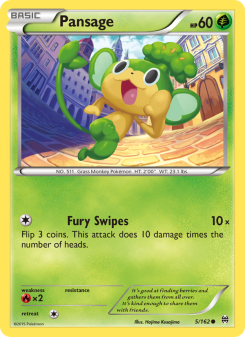 Pansage - pokemon TCG Card