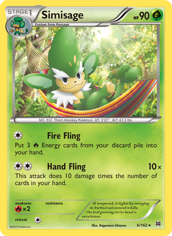 Simisage - Pokémon TCG Card