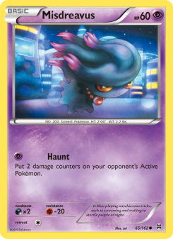 Misdreavus - pokemon TCG Card