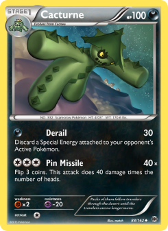 Cacturne - pokemon TCG Card