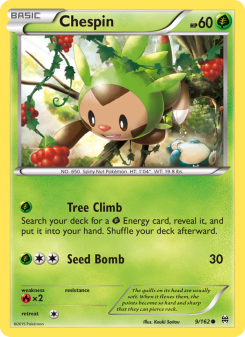 Chespin - pokemon TCG Card