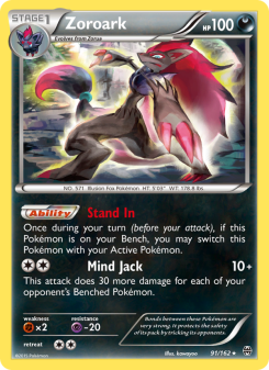 Zoroark - pokemon TCG Card