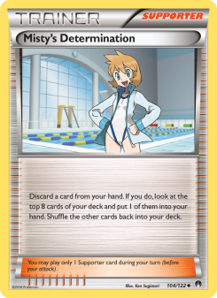 Misty's Determination - pokemon TCG Card