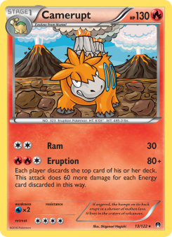 Camerupt - pokemon TCG Card