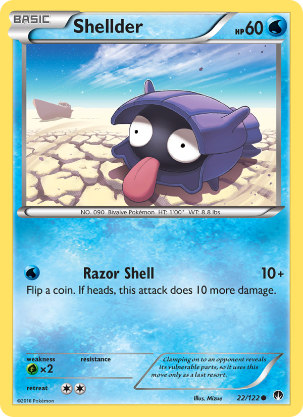 Shellder - Pokémon TCG Card